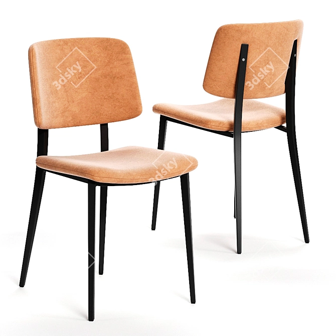 Colombini Casa KARIN Chair: Elegant and Comfortable 3D model image 1