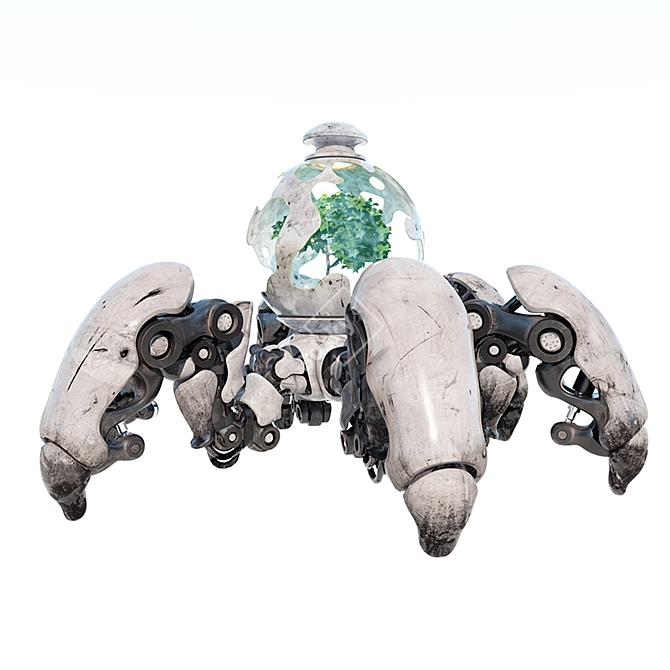 Desert Plant Delivery Robot 3D model image 1