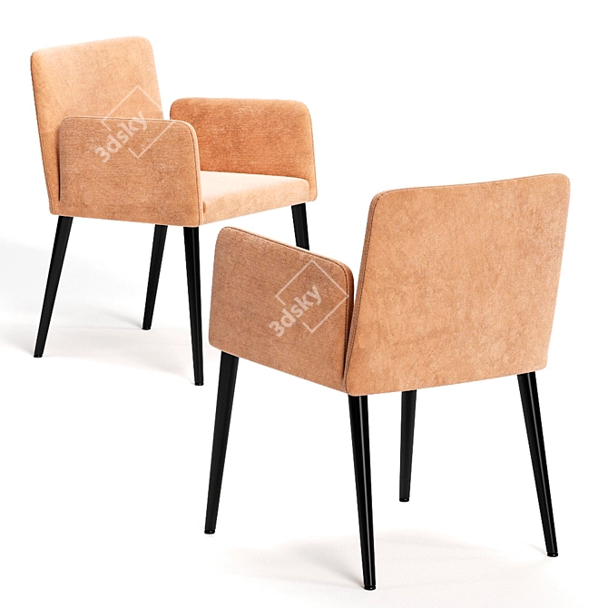 Colombini Casa NICOLE Modern Armchair 3D model image 2