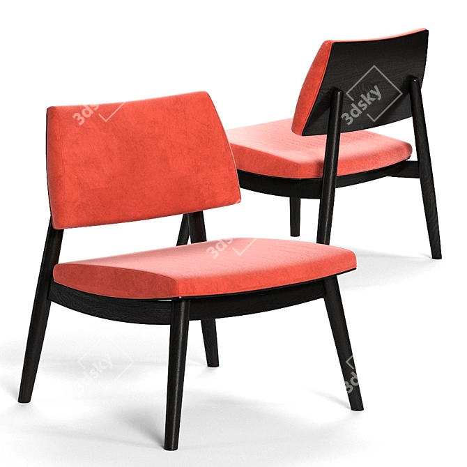 Colombini Casa SAMURAI Armchair: Sleek and Compact Seating 3D model image 1