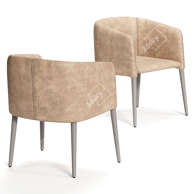 Colombini Casa WENDY Armchair: Modern Elegance for Your Home 3D model image 2