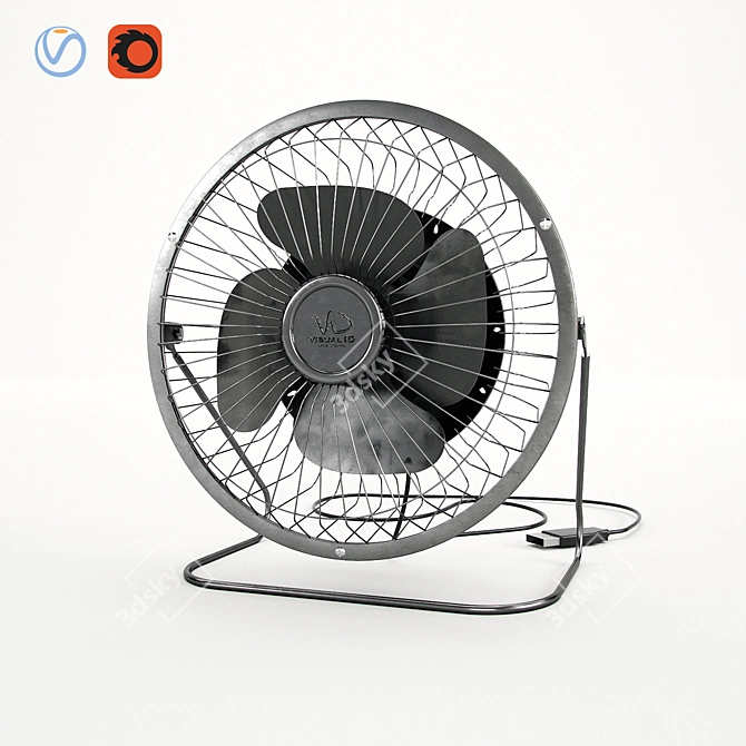 3D Fan Visual ID Design 3D model image 1