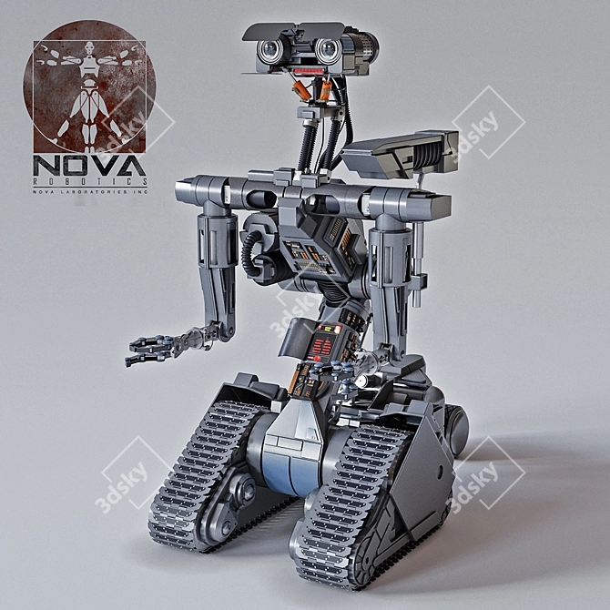 Johnny 5 Smoothing Robot 3D model image 1