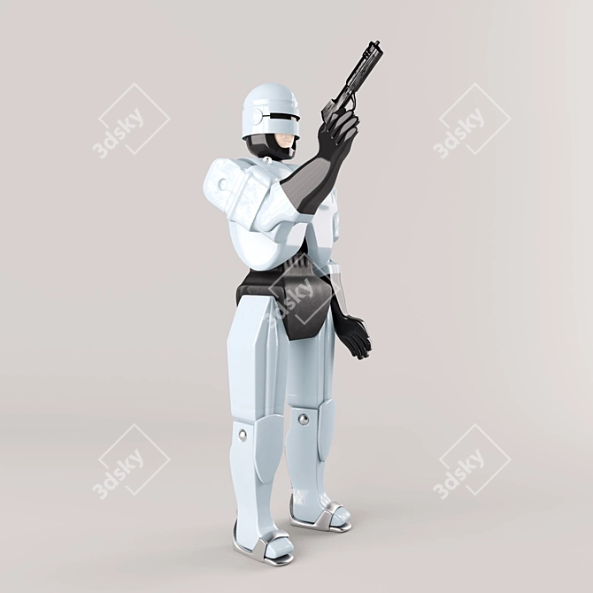 2009 Police Robot - Max OBJ Format 3D model image 1