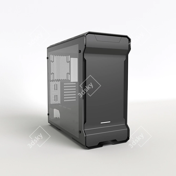 Tempered Glass ATX Case 3D model image 1