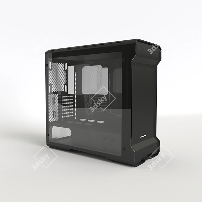 Tempered Glass ATX Case 3D model image 2