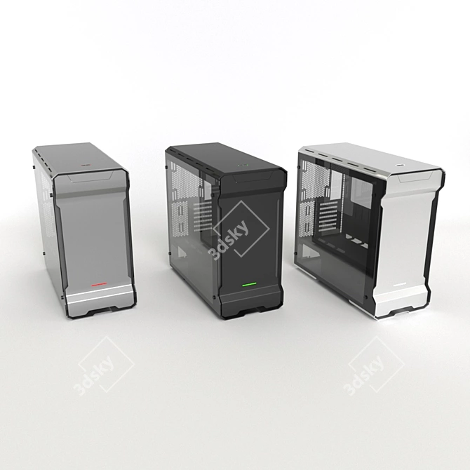 Tempered Glass ATX Case 3D model image 3