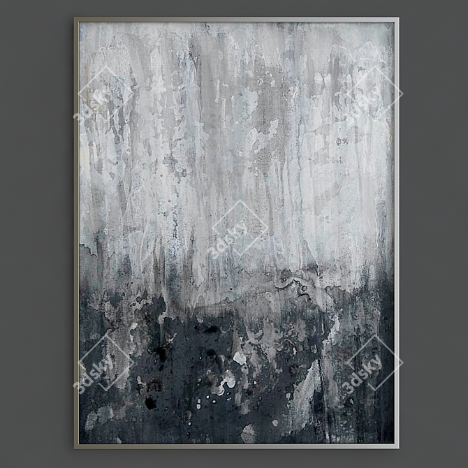 Gray Abstracts: Modern Rustic Art
Minimalist Texture Abstract: Original Gray Art 3D model image 1