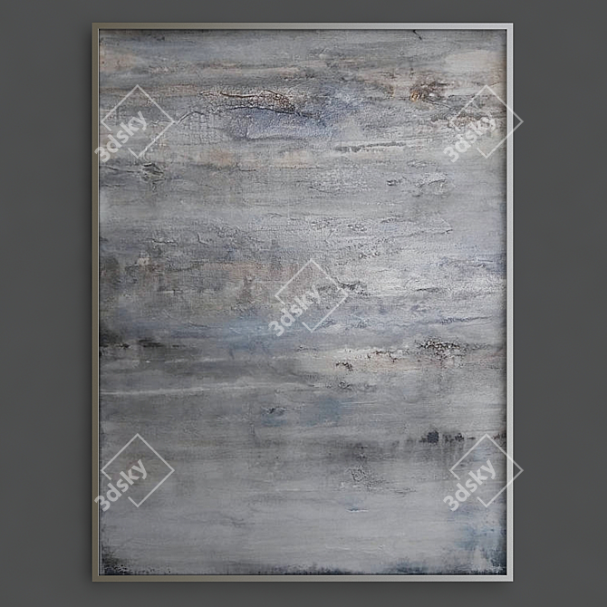 Gray Abstracts: Modern Rustic Art
Minimalist Texture Abstract: Original Gray Art 3D model image 2