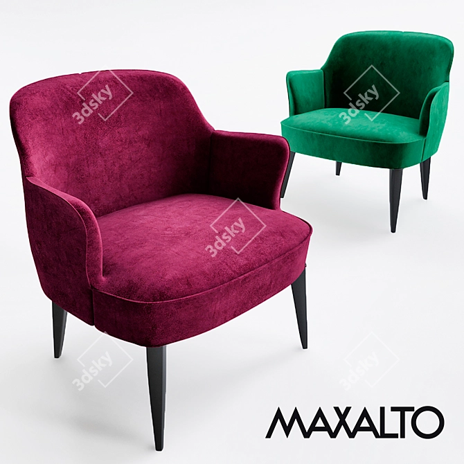 Maxalto Febo Chair - Elegant and Comfortable 3D model image 1