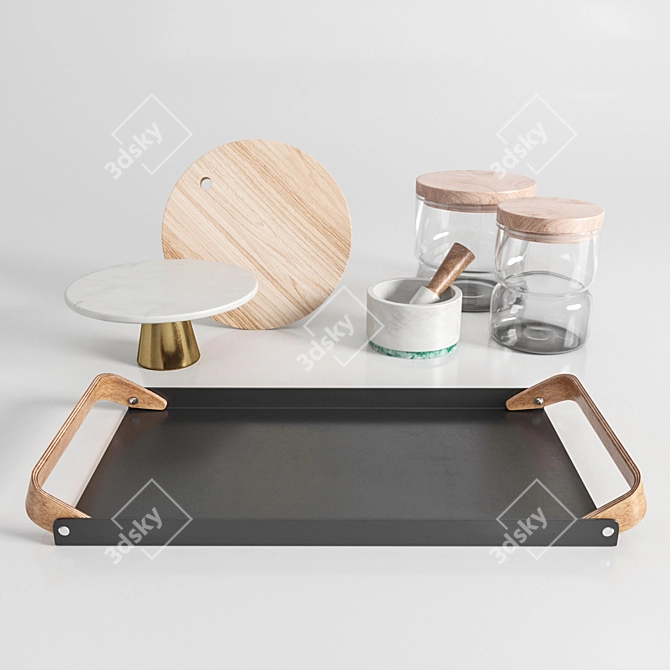 Hübsch Kitchen Essentials Set 3D model image 1