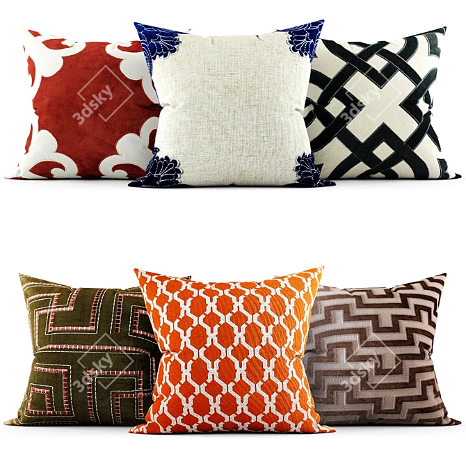 Cozy Cushions for Stylish Spaces 3D model image 1