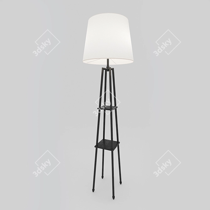 Catalina 58" Etagere Lamp 3D model image 1