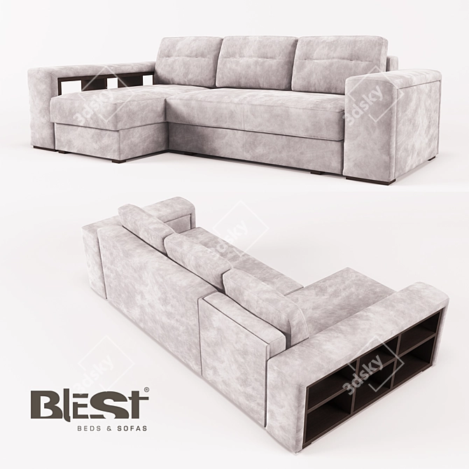 Blest TM Corner Sofa: Bar Collection 3D model image 2