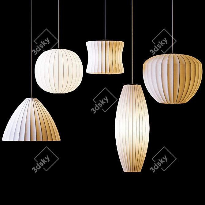 Modern Bubble Ceiling Light 3D model image 2