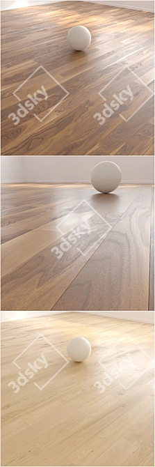 Siberian Floors Parquet - Classic UF Grey/Platinum/Walnut 3D model image 2
