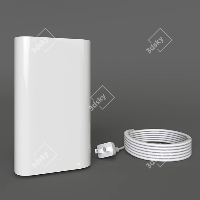 Apple AirPort Time Capsule: Secure Wireless Backup 3D model image 1