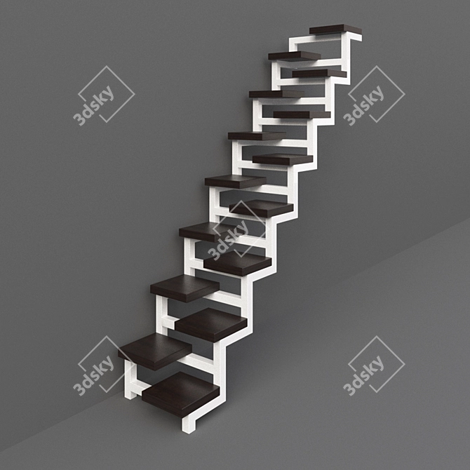 Title: Ultimate Reach 2300mm Ladder 3D model image 1