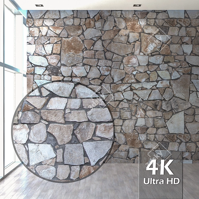 Slate Stone Texture 3D model image 1