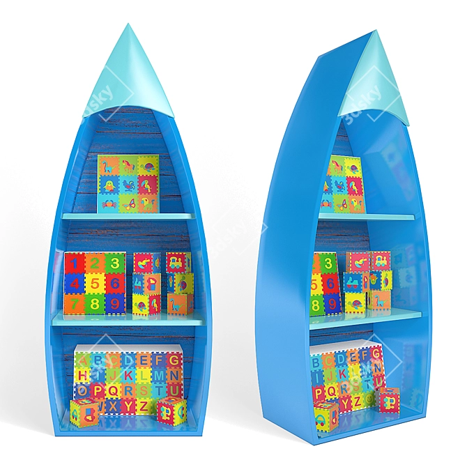 Organize & Play: Kids Storage 3D model image 1