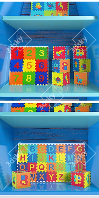 Organize & Play: Kids Storage 3D model image 2