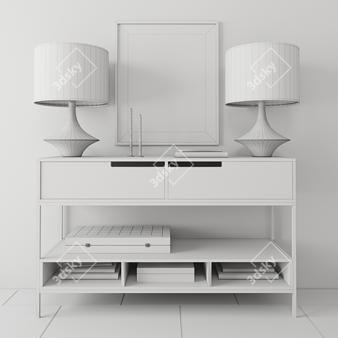 Pagan Console: Elegant Decor for Your Home 3D model image 3