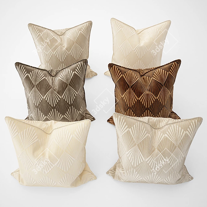 Luxury Pillow Collection 3D model image 1