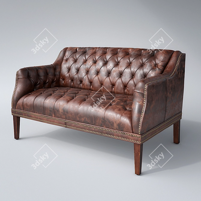 HALO Eastbourne: Stylish and Spacious Sofa 3D model image 2