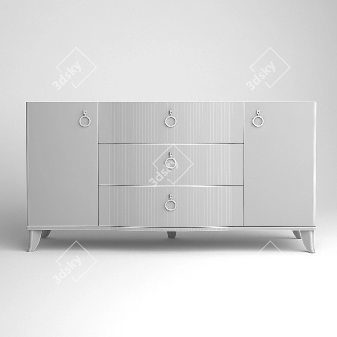 Garda Decor Chest of Drawers 3D model image 2