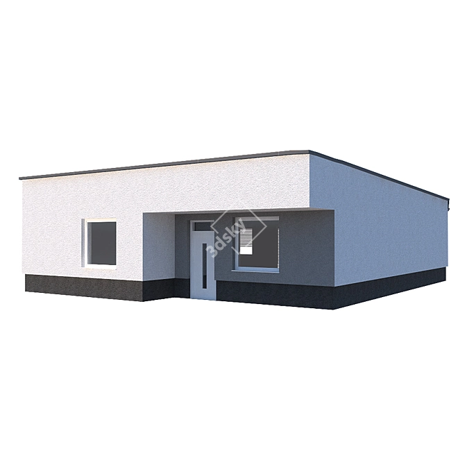Stunning Modern 3D House 3D model image 2