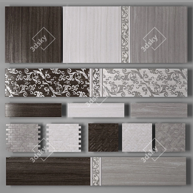 Grassi Tiles Collection 3D model image 1