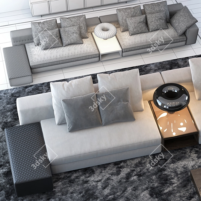 Minotti Set 14: Elegant Furniture Collection from Yang, Ritter, Close, and Morrison 3D model image 3