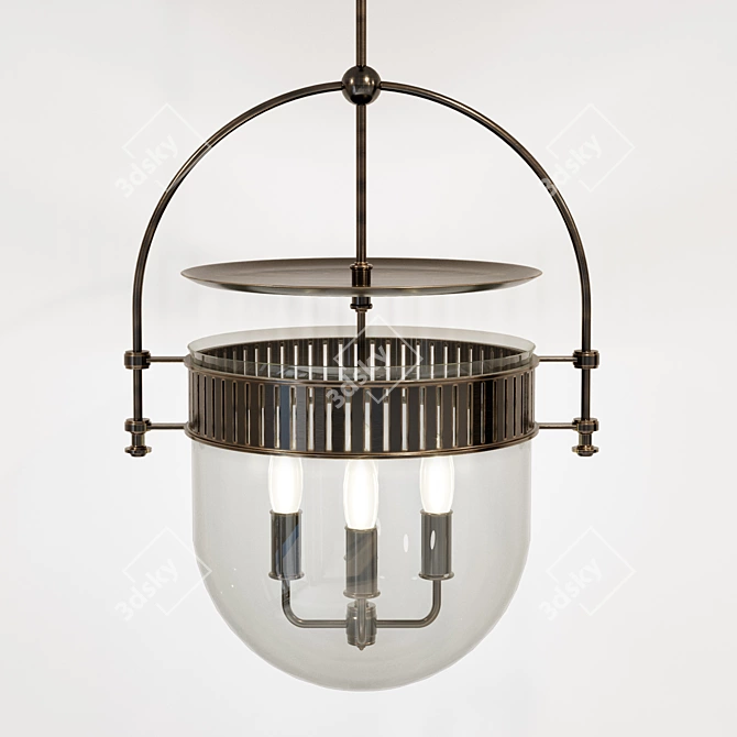 Elegant Urban Electric Dover Bell 3D model image 1