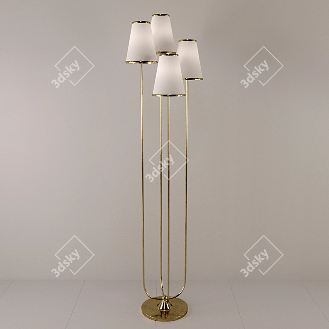 MONTREUIL FLOOR LAMP: Elegant Illumination by Aerin 3D model image 1