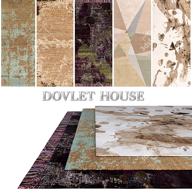 Premium Carpets Collection by DOVLET HOUSE 3D model image 1