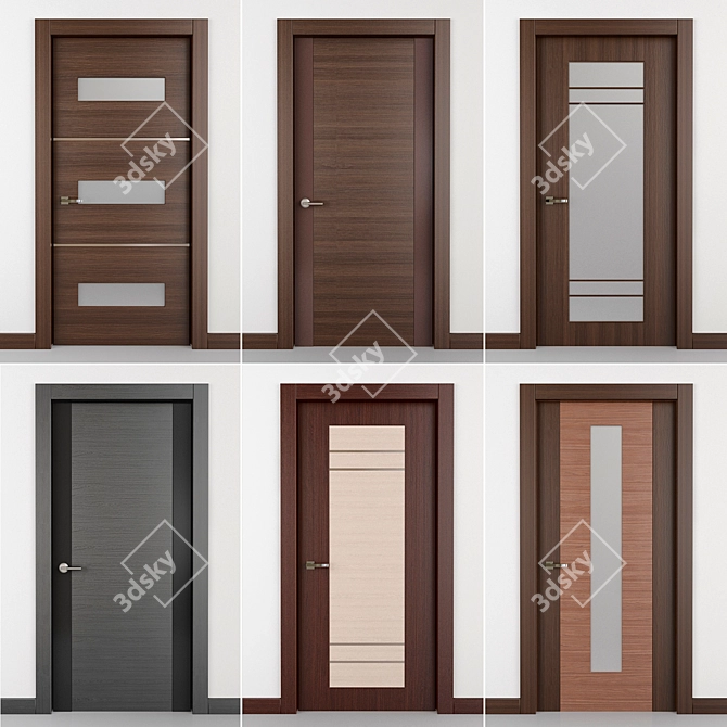 Door Combo Pack: Perfect Collocations! 3D model image 1