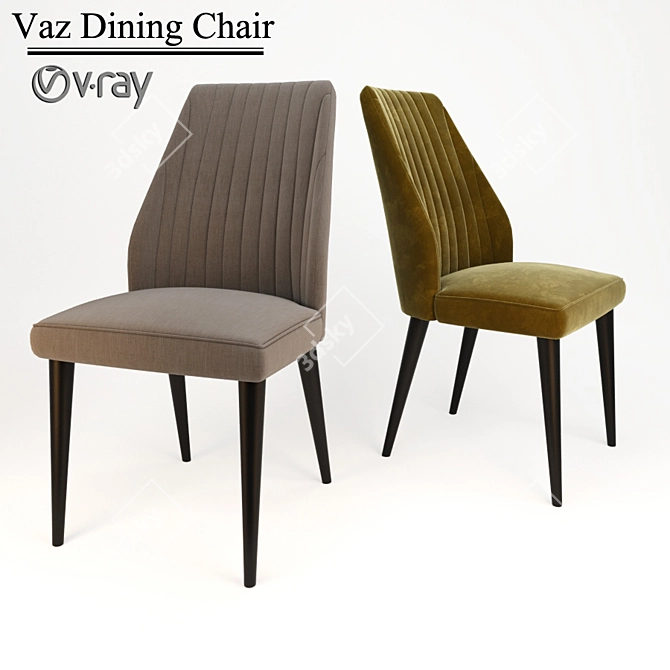 Vaz Modern Dining Chair 3D model image 1