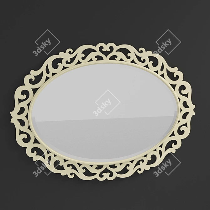  Reflective Elegance: Branda 540.01 Wall Mirror 3D model image 1