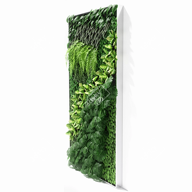 Modern Vertical Garden: UV Mapped, 2000x1200mm 3D model image 4