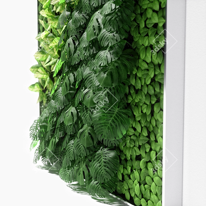 Modern Vertical Garden: UV Mapped, 2000x1200mm 3D model image 5