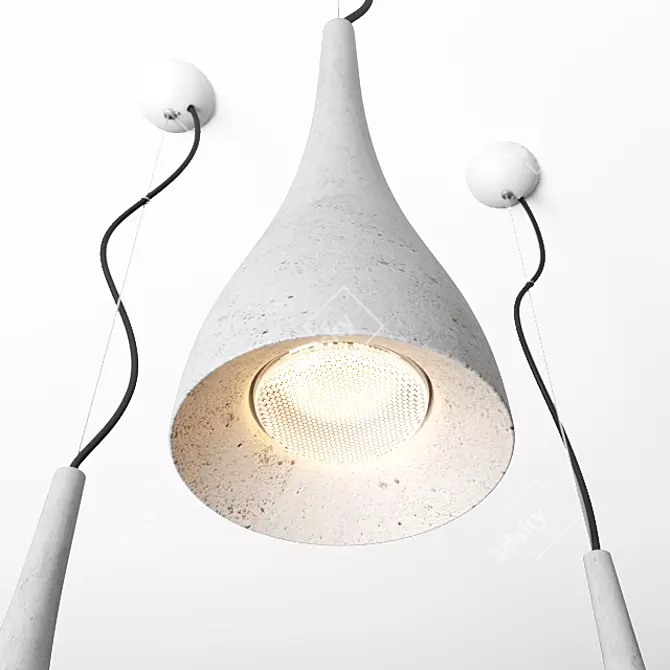 Gravelli Ocun Pendant Light 3D model image 2