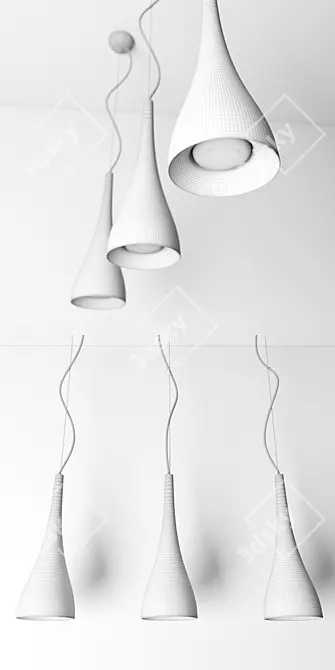 Gravelli Ocun Pendant Light 3D model image 3