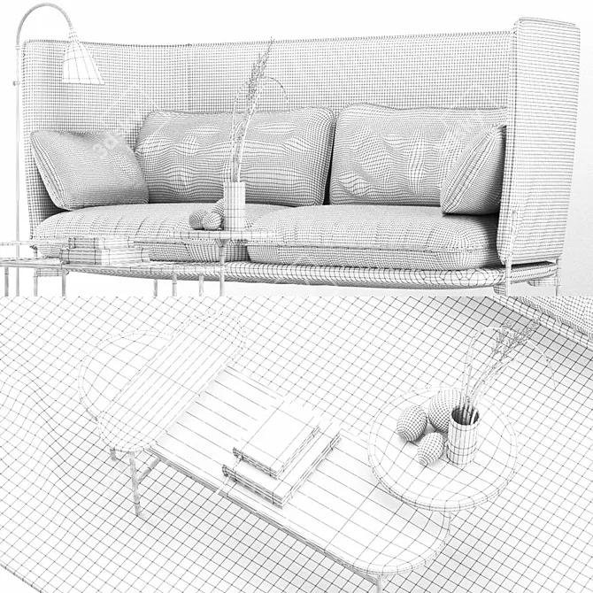 Cloud Sofa by AndTradition 3D model image 3