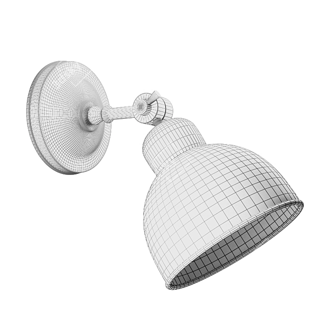 Elegant Argon Wall Light 3D model image 2