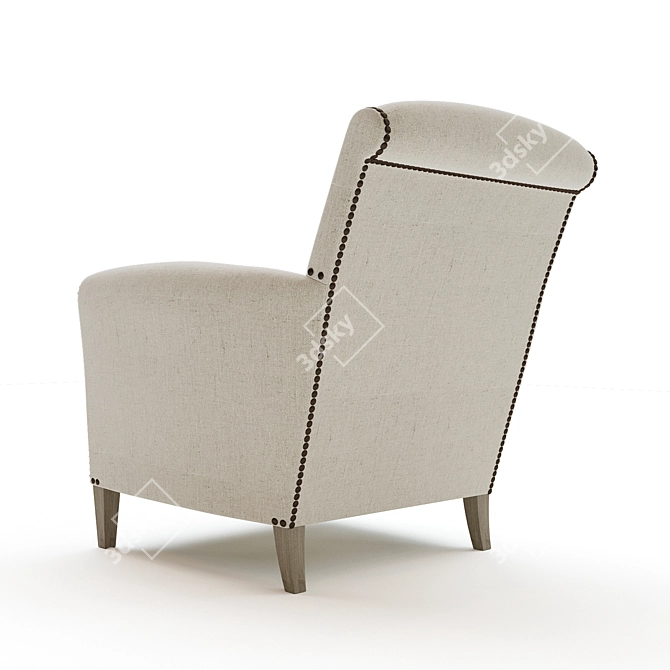 Elevate Your Space with Gerrard Club Chair 3D model image 3