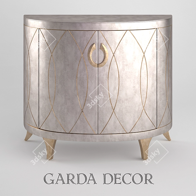 Garda Decor Chest: MDF, 94x109x48 cm 3D model image 2