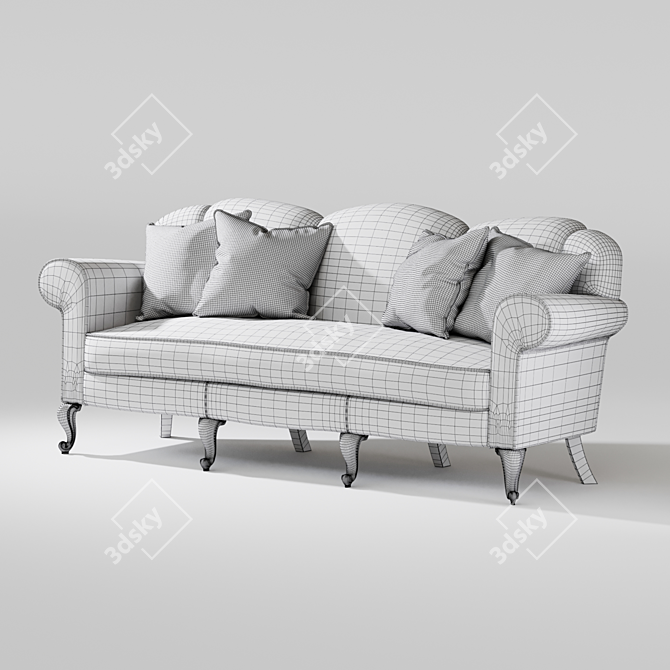 Gianfranco Ferre Benny 3-Seater 3D model image 3