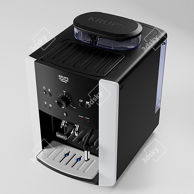 KRUPS Happy Quattro Force LCD Espresso Machine 3D model image 2