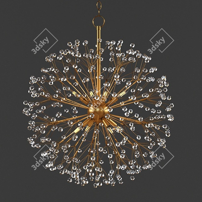 Dunkirk 8-Light Chandelier: Elegant Illumination with Timeless Charm 3D model image 1