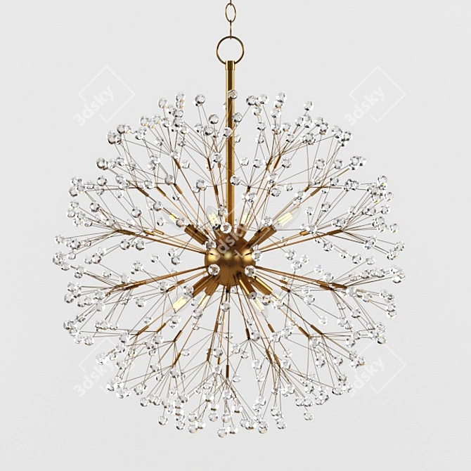 Dunkirk 8-Light Chandelier: Elegant Illumination with Timeless Charm 3D model image 2